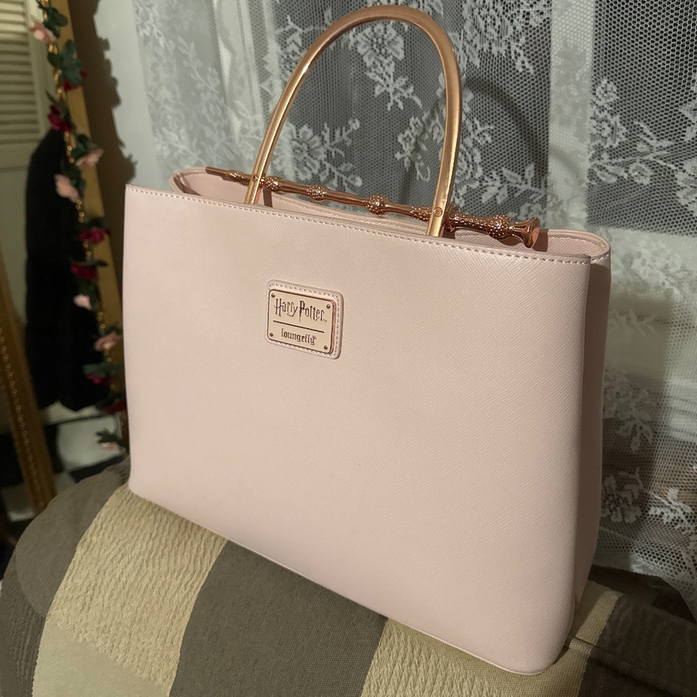 Harry Potter Loungefly Harry Potter Deathly Hallows Elder Wand Blush Pink (New P